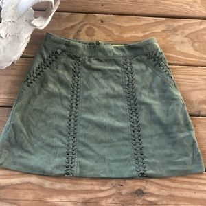 Gianni Bini Suede Mini Skirt